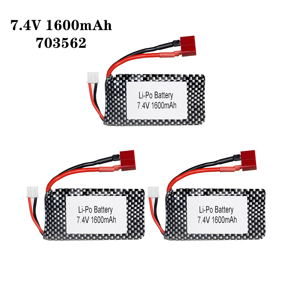 Rc Helicopter Coaxial - 1/2/3 Cái/lốc 7.4V 1600Mah 703562 25C